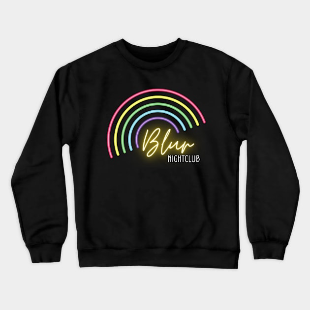 Blur Nightclub Crewneck Sweatshirt by Misty Walker's Romance Book Merch